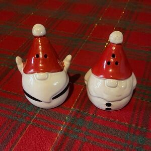 Santa Gnome Salt and Pepper Shakers